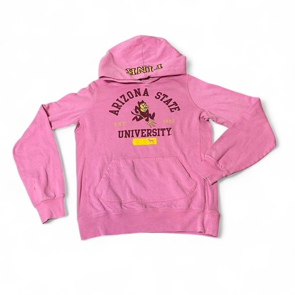 Tops - Pink y2k 2008 Arizona State University hoodie